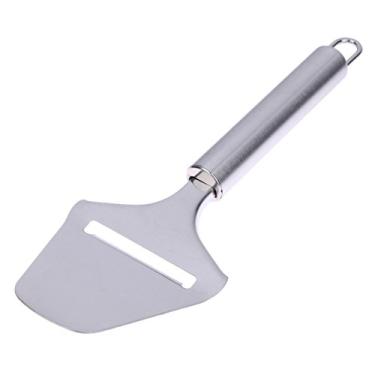 Imagem de Funnytoday365 Cortador de queijo Sus 304 de aço inoxidável cortador de manteiga antiaderente acessórios de cozinha fatiadores de bolo de queijo e batata