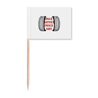 Imagem de Experiência de Pneus Impressionante Provérbios Palito de Dente, Marcador Topper Decoração de Festa