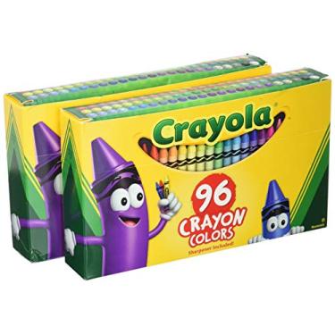 Imagem de Crayola Crayons, Sharpener Included, 96 Colors (Pack of 2)
