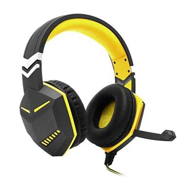 Imagem de Fone Headset Gamer Ps4 Xbox Pc Gamer P2 Microfone Amarelo