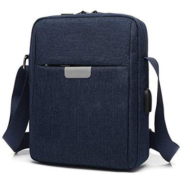 Imagem de Bolsa de ombro durável para homens e mulheres, bolsa para laptop para tablet de 10 polegadas, adequada para negócios, passeios de um dia, bolsa de ombro para homem com itens pequenos ao ar livre