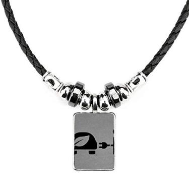 Imagem de DIYthinker Estação de carregamento automática, veículos de energia, protege o meio ambiente, joias, torque, pingente de corda de couro