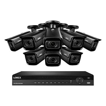 Imagem de Lorex 4KHDIP168NV-2 4K Sistema de Vigilância w / N882A63B 3TB 4K 16 canais NVR e 8 4K 8MP LNB9282B 4X Zoom Óptico Bala Câmeras Com Real-Time 30FPS gravação e detecção de movimento inteligente
