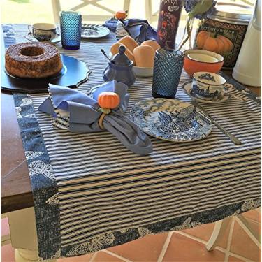 Imagem de Passadeira Borboleta Azul Normandie 1,80 m