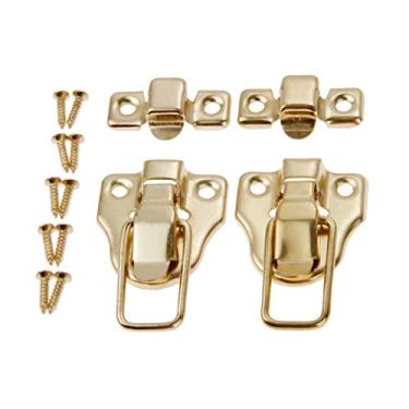 Imagem de 2 pcs jóias vintage caixa de madeira hasps gavetas de gavetas de gavetas decorativas malas hasp trinco fivela fivela hardware de móveis 59x40mm YYDFPIIA