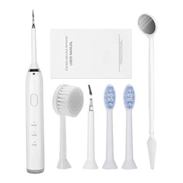Imagem de Removedor De Tártaro Dental Facial Elétrico - 6 Acessórios (Branco)