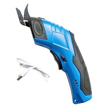 Imagem de Tesoura Elétrica Portátil Pequena Máquina de Corte para Papelão de Costura de