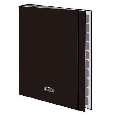 Imagem de DAC - Caderno Argolado Universitario em Papel Offset com 48 folhas All Black - Fechamento em Elástico