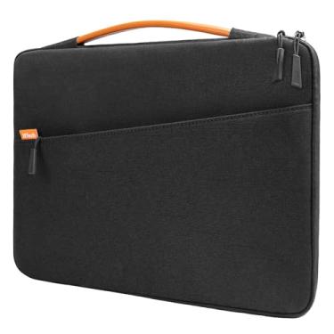 Imagem de JETech Capa para Laptop para MacBook Air 15 Polegadas M4/M3/M2, MacBook Pro 15 Polegadas, MacBook Pro 16 Polegadas (M4/M3/M2/M1,2019-2024), Bolsa com Alça Portátil e Bolso (Preto)