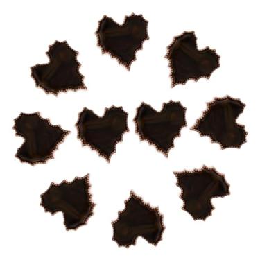 Imagem de Tofficu 10 Pcs botão decoração fivelas em forma de coração remendos de ferro botões rústicos garotas artesanato faça você mesmo botões de costura suéter decorar fivela decorativa resina