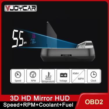 Imagem de Vjoycar 2023 Mais Recente Auto-Lift Espelho HUD MX-Pro Large & Clear Font RPM Velocidade Projetor