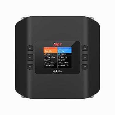 Imagem de ISDT Carregador de balanceamento de bateria K4 Lipo 1-8S AC 400W CC 600Wx2 Carregador inteligente para a vida, Lilon, LiPo, LiHv/Pb/NiMH Carregador de equilíbrio de bateria