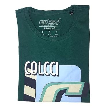 Imagem de Camiseta Masculina Colcci Manga Curta Est 1986 (BR, Alfa, M, Regular, Verde)