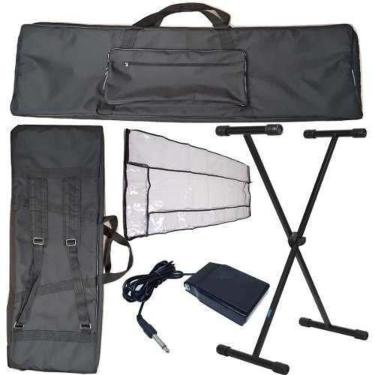 Imagem de Kit Capa Para Teclado Roland Xps10 + Suporte + Acessórios