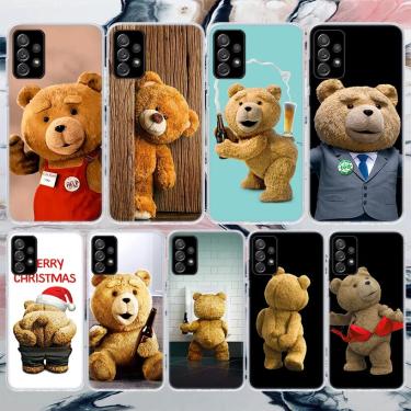 Imagem de Caixa macia do telefone para o Samsung Galaxy  mascote engraçada  urso impertinente  bonito  A52