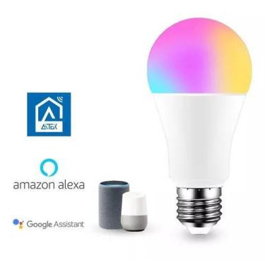 Imagem de Smart Lâmpada Inteligente Led Rgb Wi-Fi Comp. Alexa E Google - Aitek