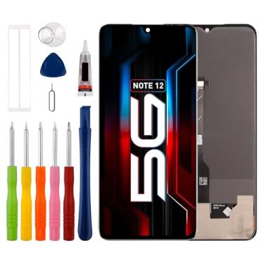 Imagem de [Não suporta impressão digital] Duotipa TFT Display Touch Screen Digitalizador Substituição para Infinix Note 12 5G/Note 12 Pro 5G X671 X671B 6,7'' com kit de ferramentas de reparo técnico - preto.