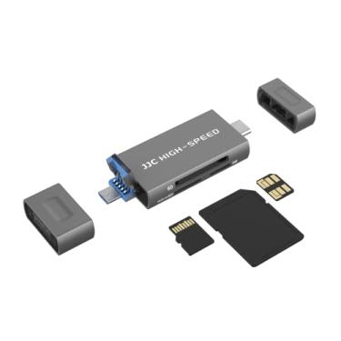 Imagem de JJC Adaptador de leitor de cartão de memória USB 3.0 Huawei NM, leitor de cartão USB-C SD MicroSD/TF (não para Nano SIM), velocidade de transferência de dados de até 90 MB/S para telefone e laptop
