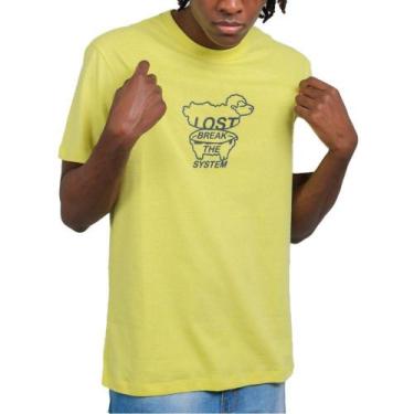 Imagem de Camiseta Lost Sheep Break The System Masculina Amarelo - ...Lost