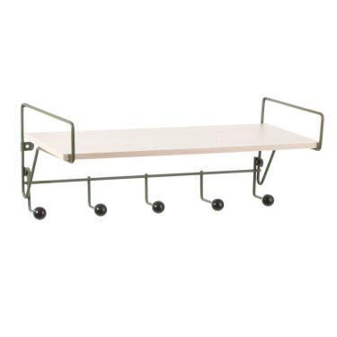 Imagem de Prateleira com Ganchos Verde Oliva/Legno