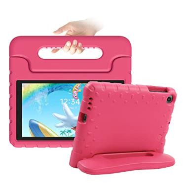 Imagem de Bolete Capa infantil para Walmart Onn 17.8 cm Gen 3 2022 (Modelo: 100071481), capa infantil para tablet Android de 7 polegadas com alça de espuma EVA à prova de choque lavável para adultos, crianças