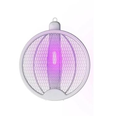 Imagem de Raquete Mata Mosquitos 4 em 1 Eletrico Luz UV Automatico Mosca Pernilongo Mosquito Inseto Repelente Dobravel Recarregavel Sala Quarto Mesa Parede Armadilha