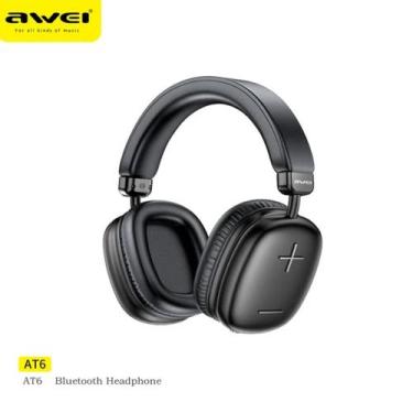 Imagem de Fone De Ouvido Awei At6 Anc Bluetooth 5.3 Cancelamento Ruído, Preto