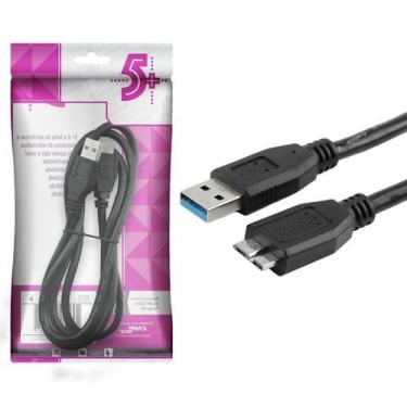 Imagem de Cabo Usb Para Hd Externo Micro Usb B Usb 3.0 5gbps Universal - 5+