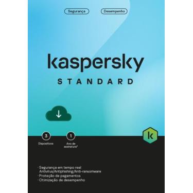 Imagem de Kaspersky Antivírus Standard, 3 dispositivos, 1 ano