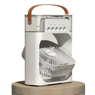 Imagem de Mini Ventilador Umidificador De Mesa Led Usa Gelo