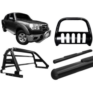 Imagem de Kit Quebra Mato Estribo Oval Santo Antônio Ranger 97 a 12 Preto - HOZZ