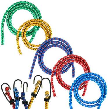 Imagem de Corda Elástico Moto Extensor Bagageiro 1,2 Metros Bike 5pçs - Rayco