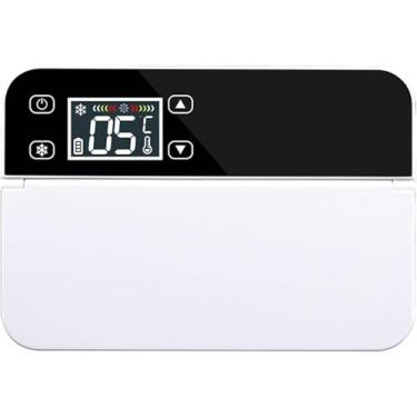 Imagem de Mini refrigerador de medicamentos, estojo de viagem com refrigerador de insulina recarregável USB (0-18 ℃), tela de toque LED inteligente, com bateria de lítio de 10200mAh e bolsa, 18 DB de