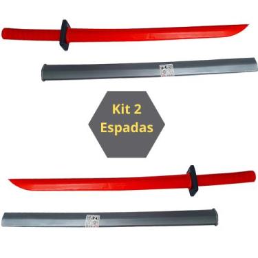 Imagem de Kit 2 Katanas Para Cosplay, Festas a Fantasia, Halloween - LePlastic