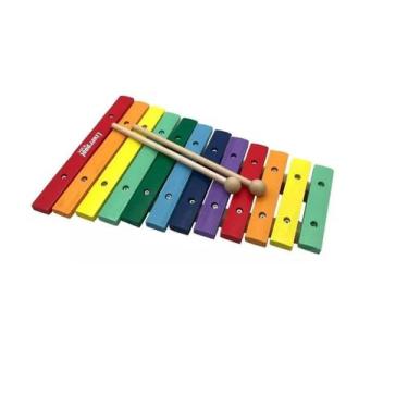 Imagem de Xilofone Infantil Madeira Colorida 12 Notas 5513 Liverpool