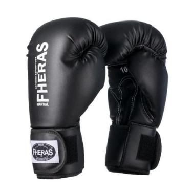 Imagem de Luva de Boxe / Muay Thai Fheras Preta, 10oz