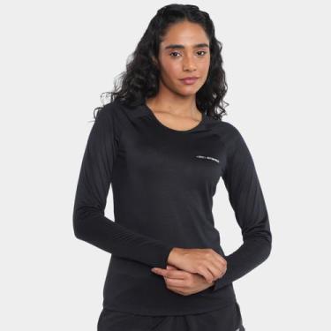 Imagem de Camiseta Manga Longa Olympikus Runner 2.0 Feminina, Preto, GG
