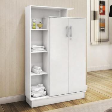 Imagem de Estante Armário Multiuso Elite 91 cm 2 Portas c/ Chave - Armário Demob