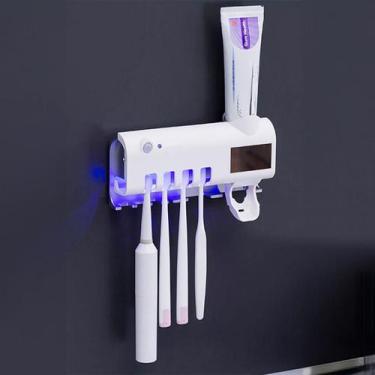 Imagem de Suporte Parede Escovas Dentes E Creme Ideal Organização E - Bellator