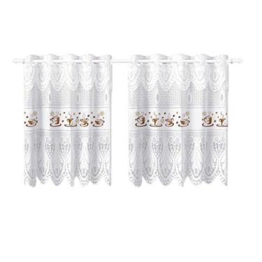 Imagem de Cortina Pia/Vitro Bando Passione Renda Cozinha1,60X0,75X0,20 - Beija F