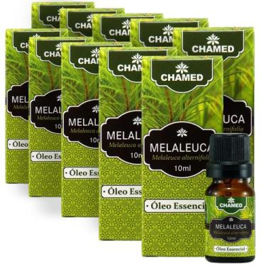Imagem de Kit 10 Óleo Essencial Melaleuca alternifolia Tea Tree 10ml - Chamed