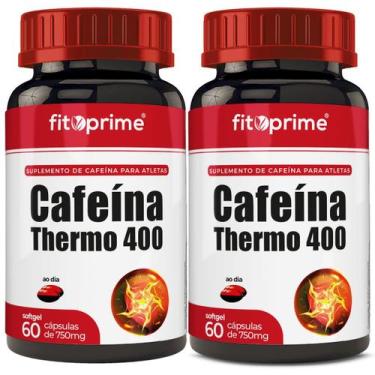 Imagem de Kit 2x Cafeína Thermo 400 -60 cápsulas FitoPrime