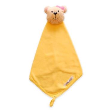 Imagem de Naninha Ursinha Laço Rosa - Mellane Baby, Amarelo