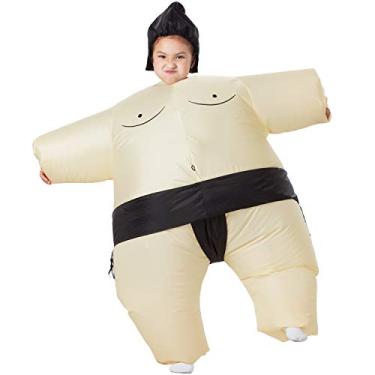 Imagem de YEAHBEER Inflatable Costume Sumo Blow Up Costume Halloween Cosplay Costumes (Kids Sumo)