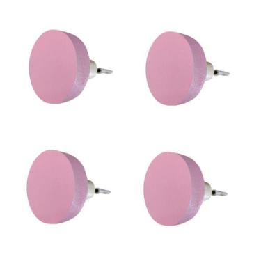 Imagem de 4 Ganchos Penduradores de Parede MDF Colorido 15mm Bola - Hanger Decor