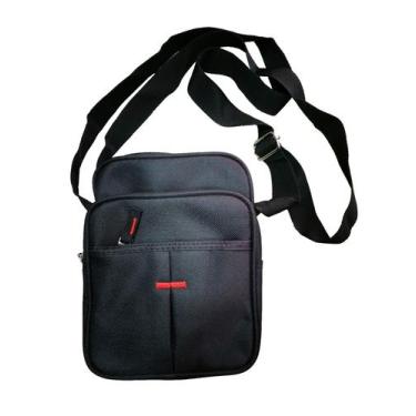Imagem de Mini Shoulder Bag Bolsa Lateral Tiracolo Trasnversal 18cm - HHW, Preto
