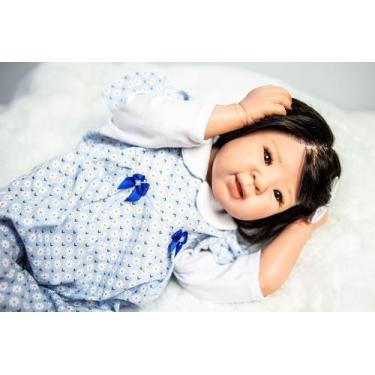 Imagem de Bebê Reborn Boneca Fio a Fio  Pronta Entrega - Mundo Azul e Rosa