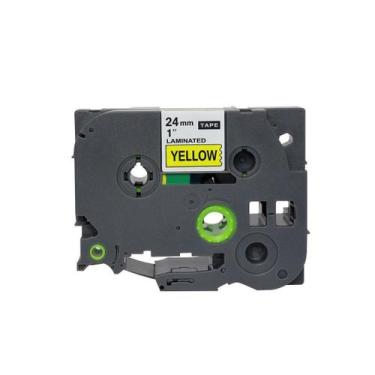 Imagem de Fita Compatível Brother Tz Tze 651 Amarela Letra Preta 24Mm - Geral