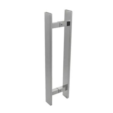 Imagem de Puxador Inox 304 80X60cm Tipo H Barra Chata Escovado 30*10mm - Desicon