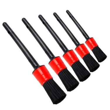 Imagem de Kit 5 Pincéis P/ Detalhamento Estética Automotiva Carro Moto - B2T